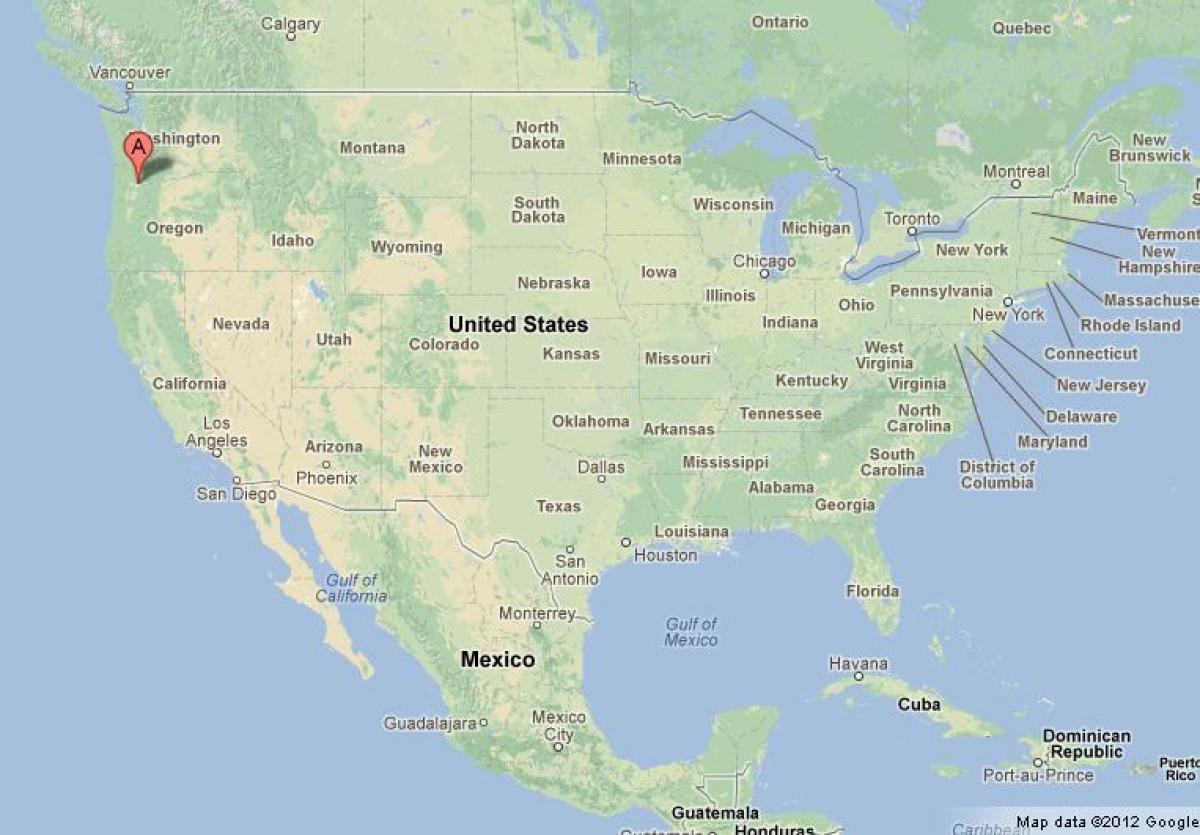 پورتلند ایالات متحده آمریکا نقشه