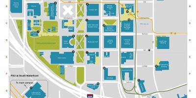 نقشه از PSU پارکینگ