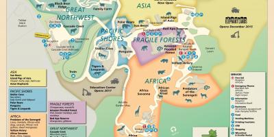 نقشه از باغ وحش اورگان