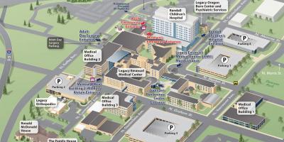 میراث Emanuel نقشه بیمارستان